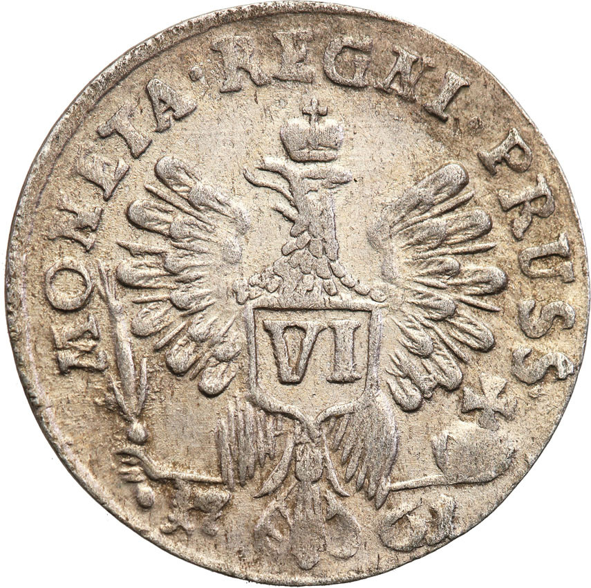 Rosja/Prusy. Elżbieta. Szóstak (6 groszy) 1761, Królewiec